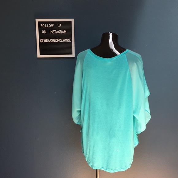 Sheer Bat Wing T-shirt - Picture 2 of 5